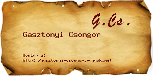 Gasztonyi Csongor névjegykártya
